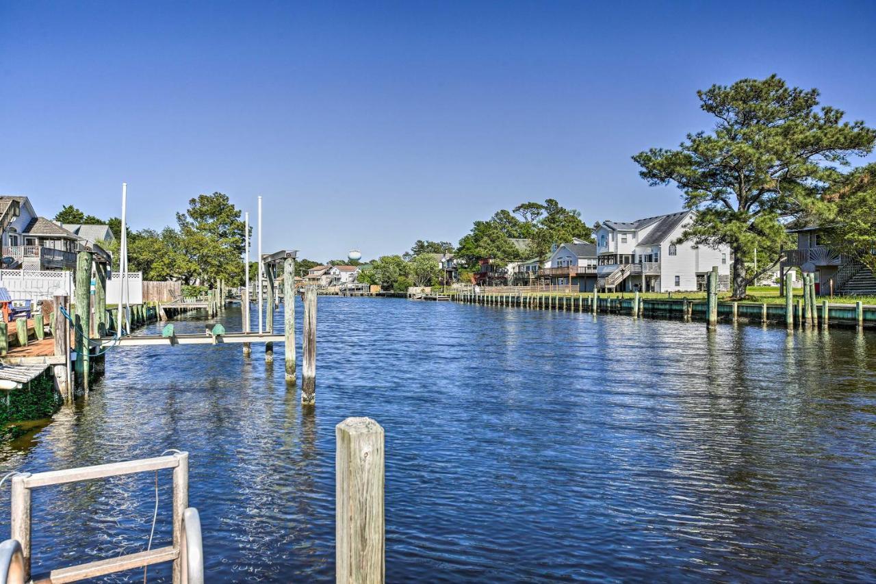 Obx Getaway With Boat Dock On Colington Harbour Villa Kill Devil Hills Exterior photo