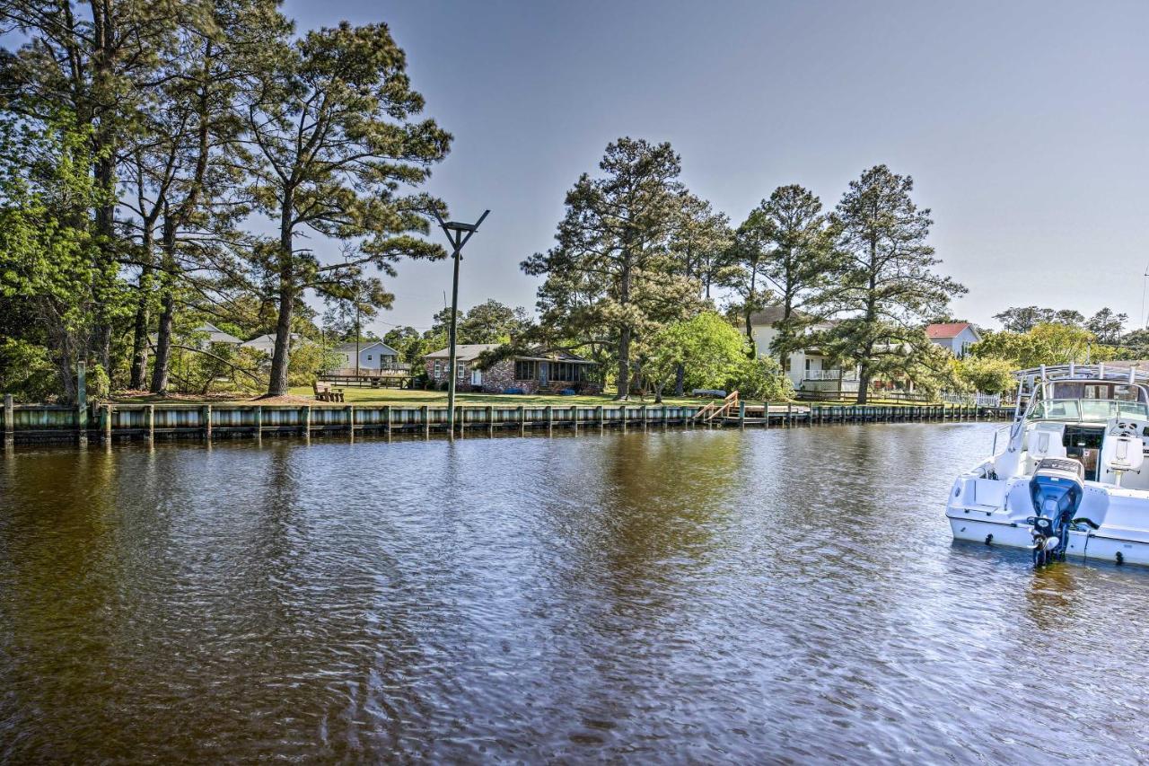 Obx Getaway With Boat Dock On Colington Harbour Villa Kill Devil Hills Exterior photo